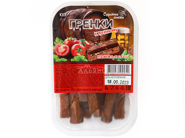 Сурские гренки Томат спайси (100 гр) в Набережных Челнах
