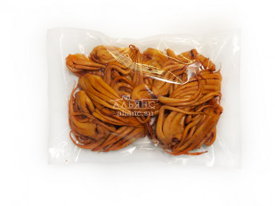 Сырок вяленый: Кальмар щупальца (мелкие) холодного копчения